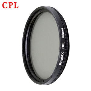 KnightX Professional  Phone Camera Macro Lens CPL Star Variable ND Filter all smartphones 37mm 52mm 55mm 58mm For canon nikon